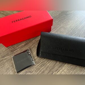 Salvatore ferragamo box for glass wipe and case ( no glass included)